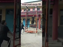 Doppelmast Güterlift Hydraulisches Lagerhaus Frachtlift Doppelmast Leitbahn 7m