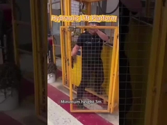 Industrielager Hydraulischer Frachtlift Vertikaler Führer Eisenbahngutlift