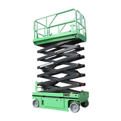 kaufen Grün Blau 6m selbstfahrender Schereheber 230kg Luftarbeitsplattform online manufacture