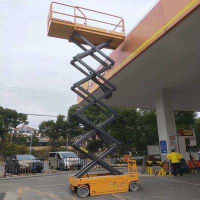 kaufen Aerial Work Platform 230kg 14m Self Propelled Hydraulic Scissor Lift Platform on-line-Fertigung