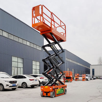 kaufen 6m 8m elektrische hydraulische Hebeplattform 320kg Belastung Selbstfahrende Schere Hebe Online-Herstellung