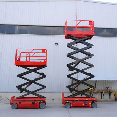 kaufen 4 - 16m Self Propelled Electric Mobile Scissor Lift Hydraulic Lifting Platform Online-Herstellung