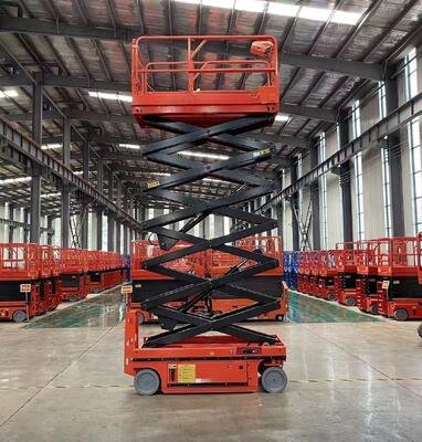 kaufen Self Propelled Scissor Lift Electric Hydraulic Scissor Lift Platform 8m 10m 12m Online-Herstellung