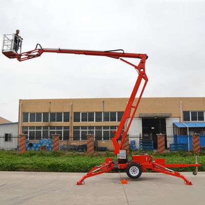 10m-20m Anhänger-Bohrlift Rot Schleppbares Gelenk-Bohrlift