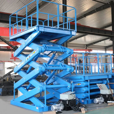 Hydraulische stationäre Scherehebeplattform 1000 kg Hydraulischer Doppelscherehebe Tisch