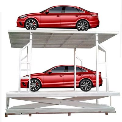 Zwei Autos Garage Schere Lift Motorisierte hydraulische Autoplattform Lift