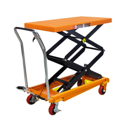 Orange mobile Schere Tischlift Hydraulik 300kg Hydraulik Lift Tischwagen