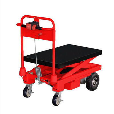 1500 kg Hand-Schere-Tisch-Lifter Rot Hydraulischer Tisch-Lifter-Wagen