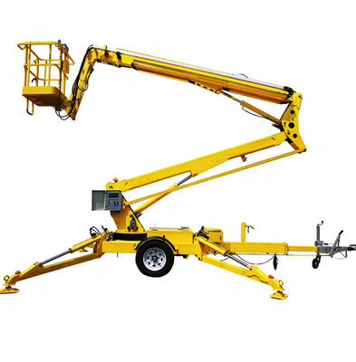 Gelb 10 m Schleppschachtel hinter Cherry Picker 200 kg 30 Fuß Schleppschachtel