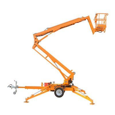 20 m Anhänger-Boom-Lift 200 kg Schleppbare Gelenk-Boom-Lift auf einem Anhänger