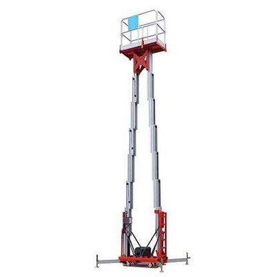 14 m 200 kg Luftarbeitsplattformen Aluminiumlegierung Doppelmasthebe
