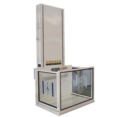 Senioren vertikaler Rollstuhllift im Freien Innenraum Barrierefreier Lift