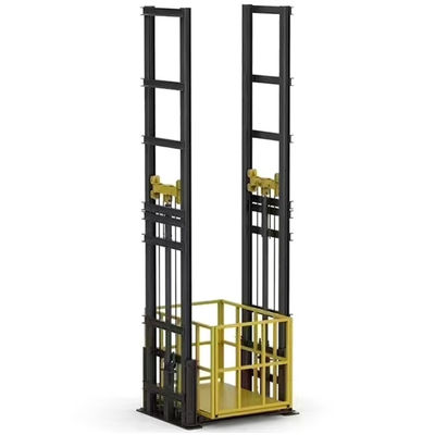 Doppelmast Güterlift Hydraulisches Lagerhaus Frachtlift Doppelmast Leitbahn 7m