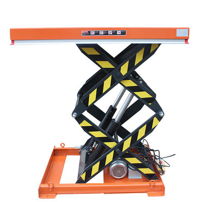1000 kg Hydraulischer Schere Lift Tisch Orange Schwerlast Schere Lift