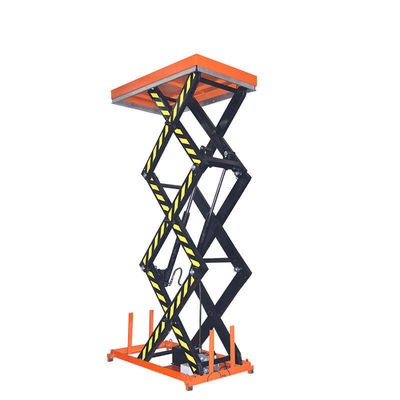 Orange 3m Schwerlast-Schereheber Tisch 1000kg Hydraulische Schereheber