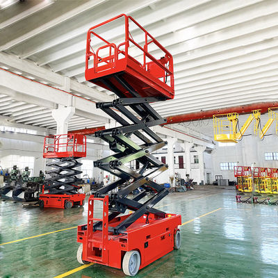 Baustelle selbstfahrende Aufzüge 230KGs mobile Schere Aufzugsplattform