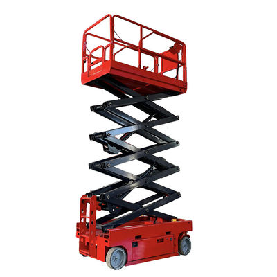 Orange selbstfahrender Scherelift 6m-14m mobiler Plattformlift