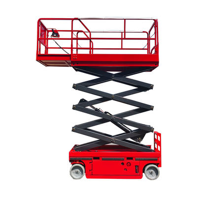 Rotes selbstfahrendes Scherelift 450 kg Mobilmann Lift 10m Höhe