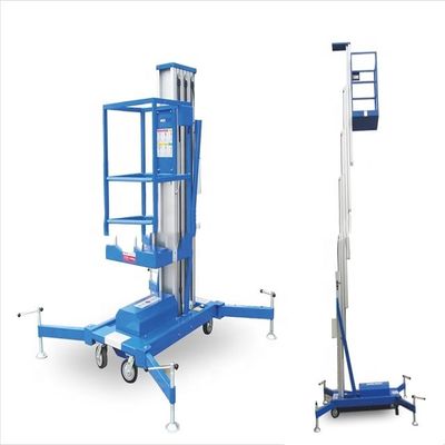 Einmast-Vertikal-Teleskop-Hebebühne aus Aluminiumlegierung 9m 150kg