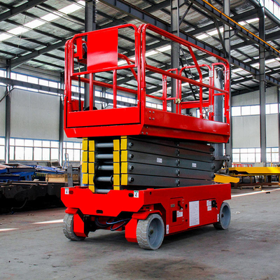 Elektrisch-hydraulische selbstfahrende Scherenhebebühne 12m 320kg Tragfähigkeit