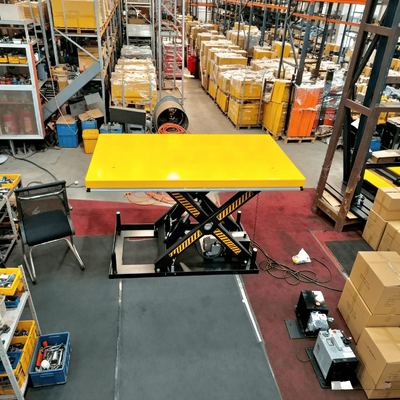 Feste Scherenhebebühne 4 Tonnen 1,4 m elektrischer hydraulischer stationärer Hubtisch