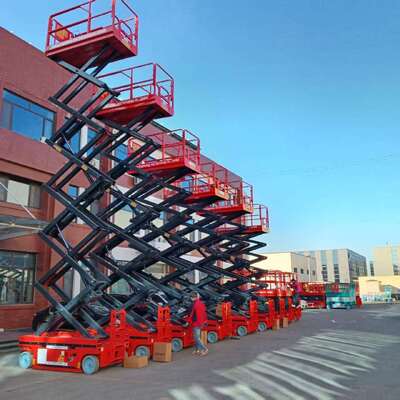 Vollautomatische 8 m 10 m 450 kg selbstfahrende Scherenhebebühne für Arbeiten in der Luft