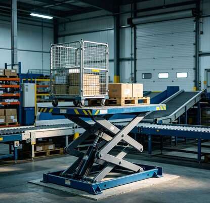 Hydraulische stationäre Schereheber-Tische Elektrische Frachtheber
