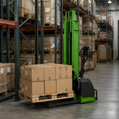 1500 kg 1,6 m Selbstladen Walkie Stacker Mobilpalettenheber