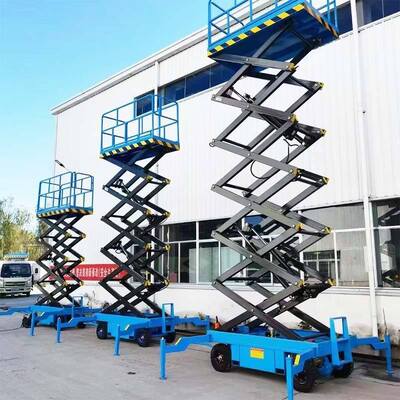 10m mobile elektrische Scherenhubtische 500kg hydraulische Scherenhubplattform