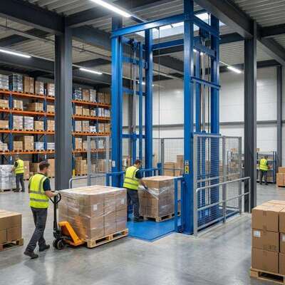 Vertikale elektrische hydraulische Lastenaufzugsplattform für Lastenaufzüge