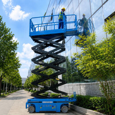 10 m 12 m mobile Mann Lift Plattform elektrische hydraulische selbstfahrende Schere Lift