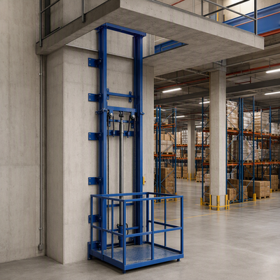 1 Tonne 8 m Lastenaufzug, hydraulische Lager-Frachtaufzugsplattform