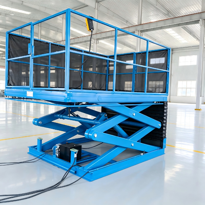 Schwerlast-Elektro-Hydraulik-Scherenhebetisch 5m Höhe 1000kg Tragfähigkeit